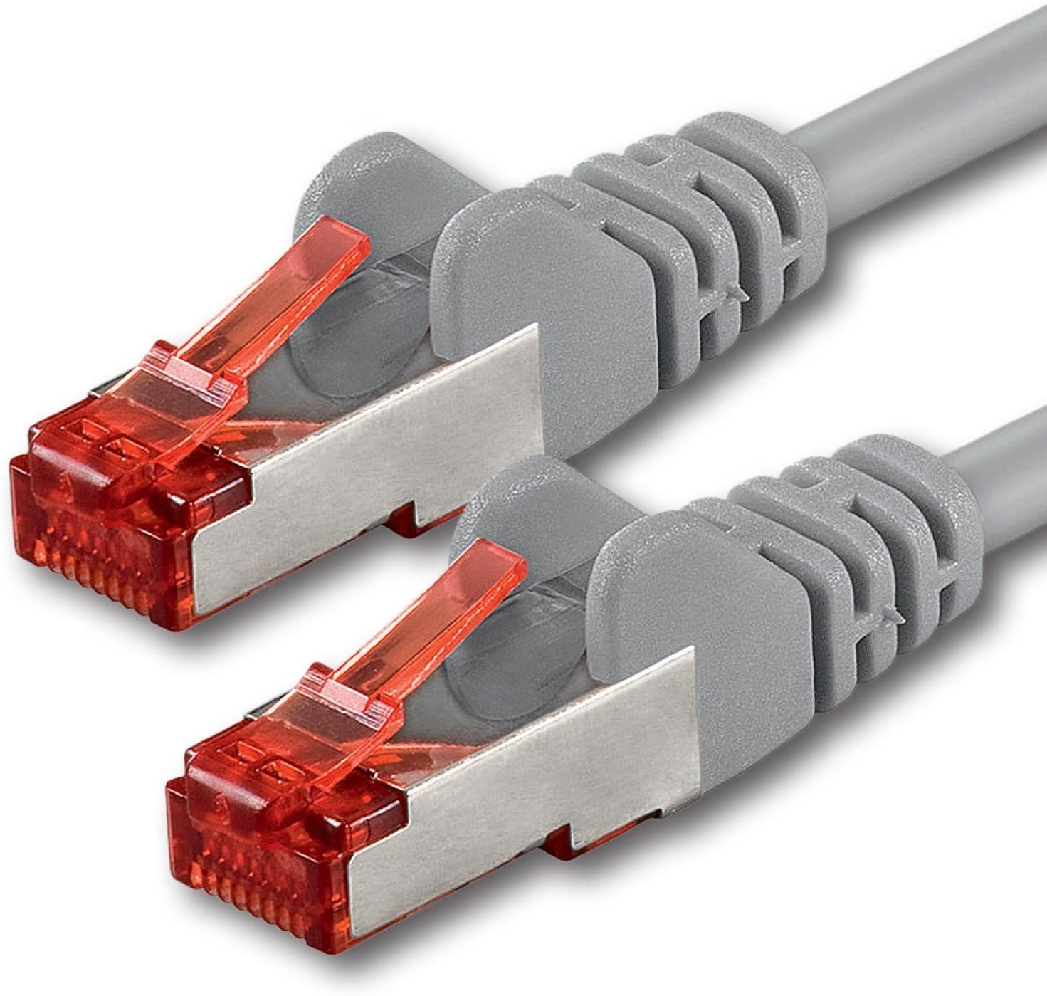 Patch Copper network cable Cat 6 S/FTP LSZH Grey 10 m - Goobay ICOC LS 6 - 100 G