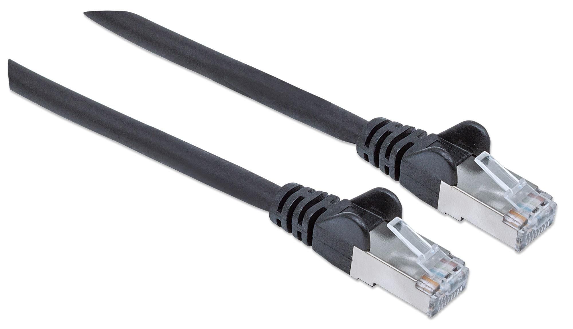 Cavo di rete Patch in rame Cat6A Nero SFTP 0,25m - Intellinet ICOC LS6A-0025-BK