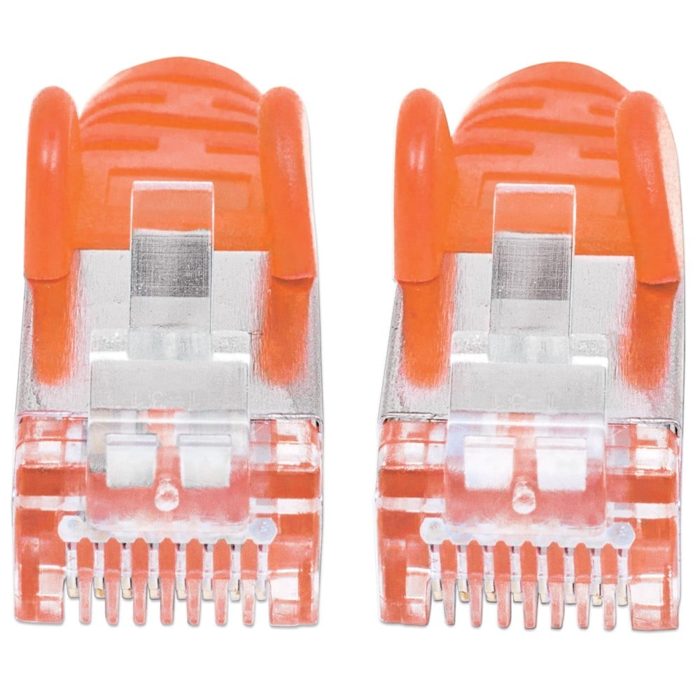 Cavo di rete Patch in rame Cat6A Arancione SFTP LSZH 0,5m - Intellinet ICOC LS6A-005-OR