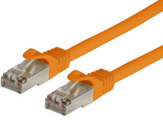 Cavo di rete patch Cat6A SFTP LSZH 0,5m arancione - Techly Professional ICOC LS6A-005-ORT