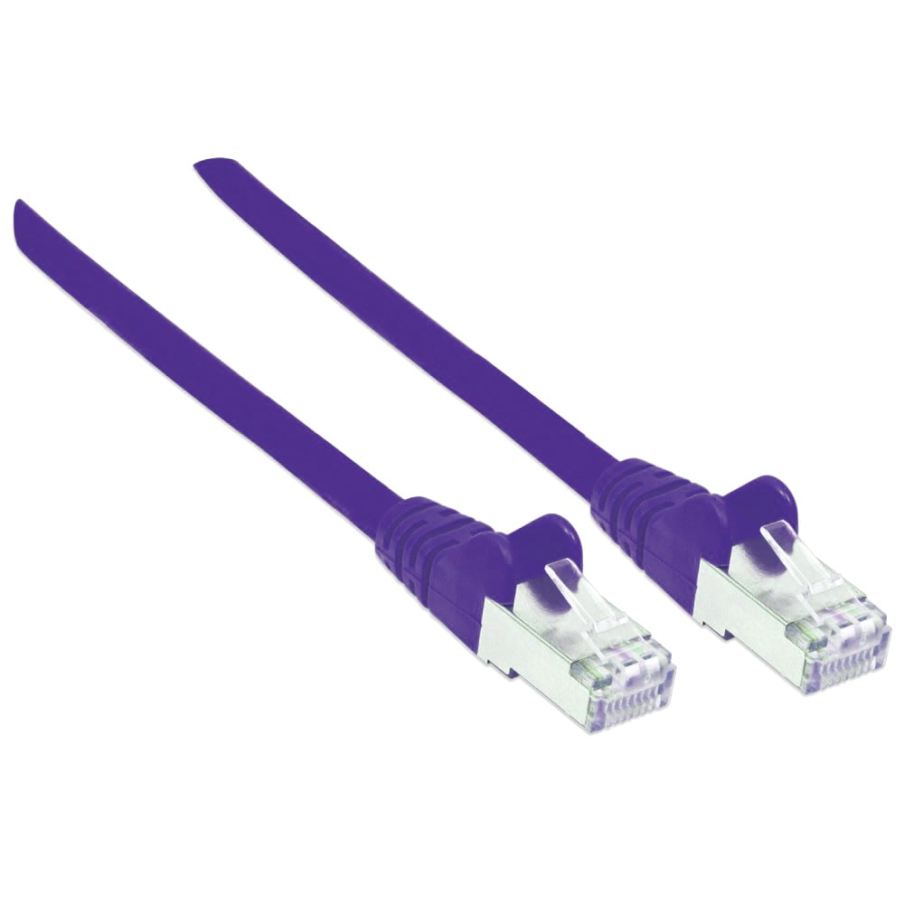 Cavo di rete Patch in rame Cat6A Viola SFTP LSZH 0,5m - Intellinet ICOC LS6A-005-VL