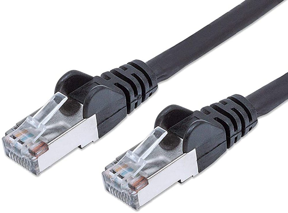 Cavo di rete Patch in rame Cat6A Nero SFTP 1m - Intellinet ICOC LS6A-010-BK