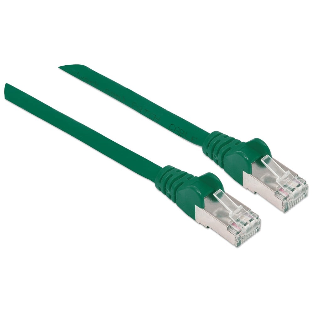 Cavo di rete Patch in rame Cat6A Verde SFTP LSZH 1m - Intellinet ICOC LS6A-010-GREEN