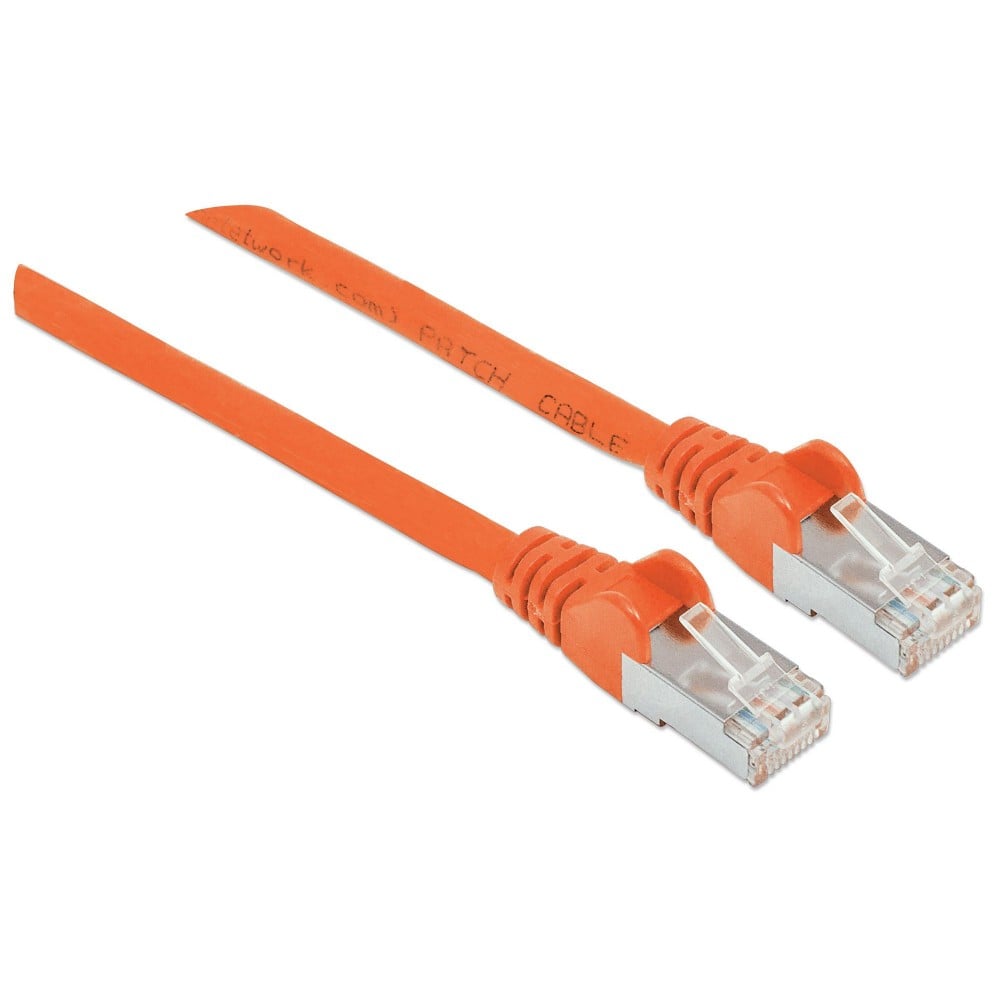 Cavo di rete Patch in rame Cat6A Arancione SFTP LSZH 2m - Intellinet ICOC LS6A-020-OR