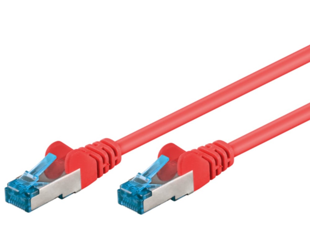 Network cable Patch Cat 6 A Red S/FTP LSZH 2 m - Goobay ICOC LS 6 A- 020 -REG