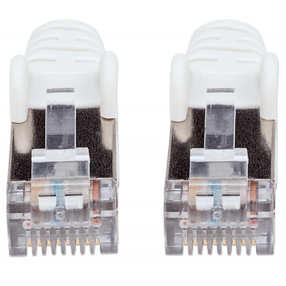 Cavo di rete Patch in rame Cat6A Bianco SFTP LSZH 5m - Intellinet ICOC LS6A-050-WH