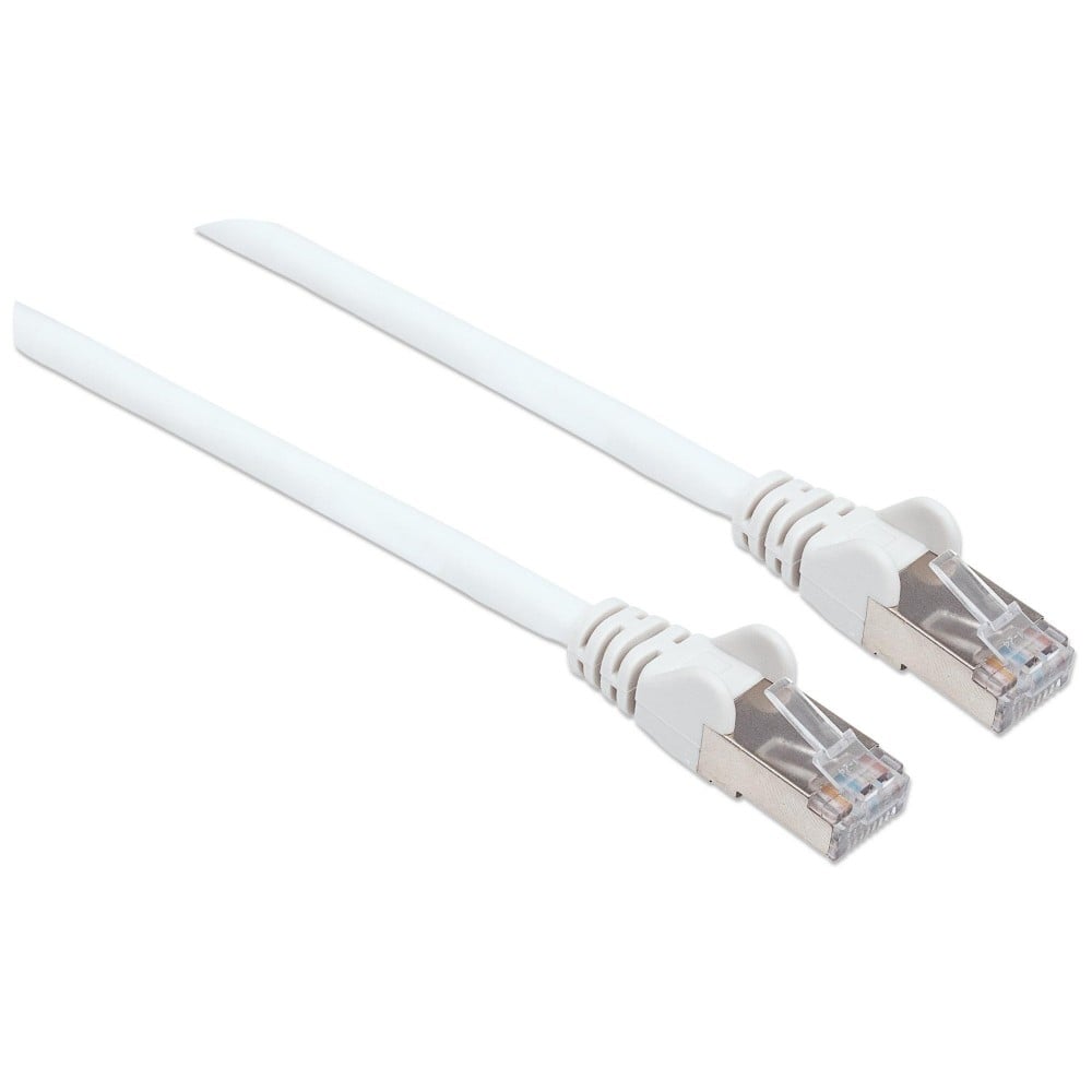 Cavo di rete Patch in rame Cat6A Bianco SFTP LSZH 15m - Intellinet ICOC LS6A-150-WH