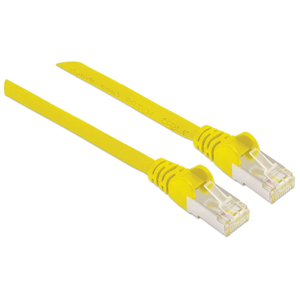 Cavo di rete Patch in rame Cat6A Giallo SFTP LSZH 15m - Intellinet ICOC LS6A-150-YE