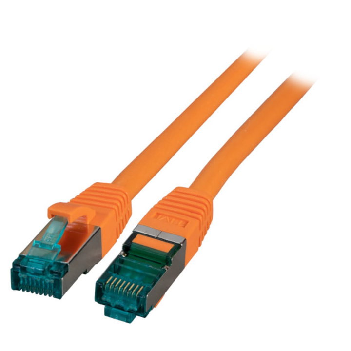 Cavo di Rete Patch in Rame Cat6A Arancione SFTP 20m - ICOC LS6A-200-OR