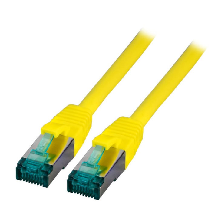Cavo di Rete Patch in Rame Cat6A Giallo SFTP 20m - ICOC LS6A-200-YE
