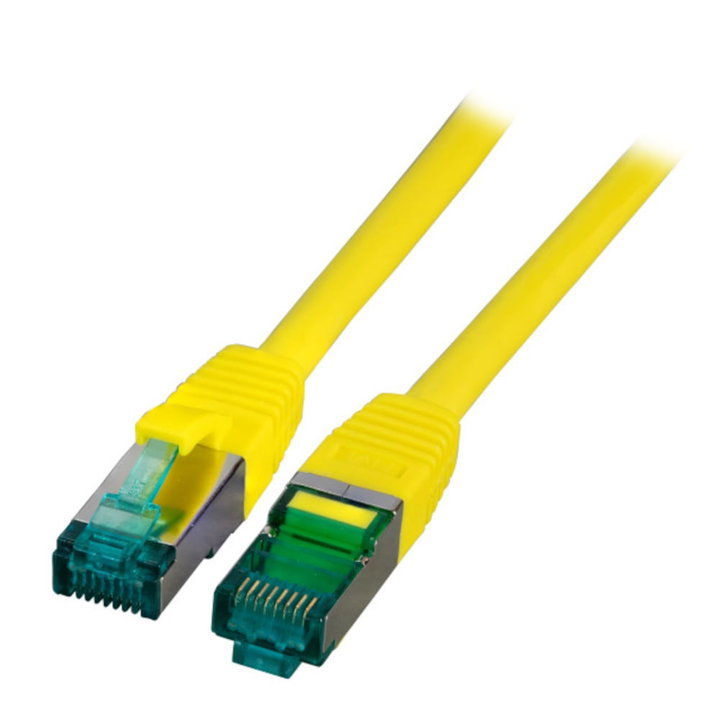 Cavo di Rete Patch in Rame Cat6A Giallo SFTP 20m - ICOC LS6A-200-YE