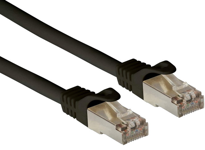 Cavo di rete patch Cat6A SFTP LSZH 30m Nero - Techly Professional ICOC LS6A-300-BKT