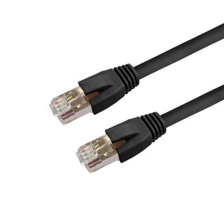 Cat 8.1 SFTP LSZH 2 black network cable patch - Intellinet ICOC LS 8 - 020 -BK