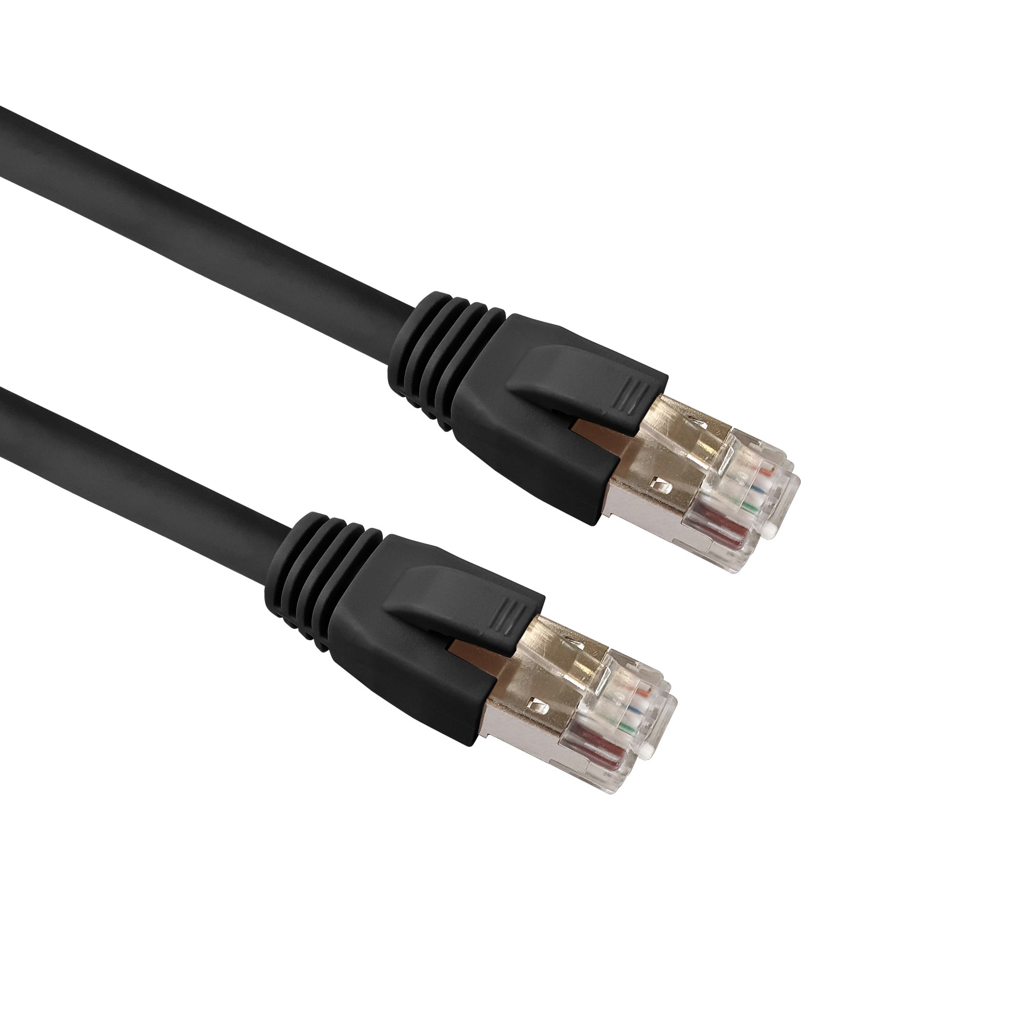 Cavo di rete Patch in rame Cat8.1 SFTP LSZH 2m Nero - Intellinet ICOC LS8-020-BK