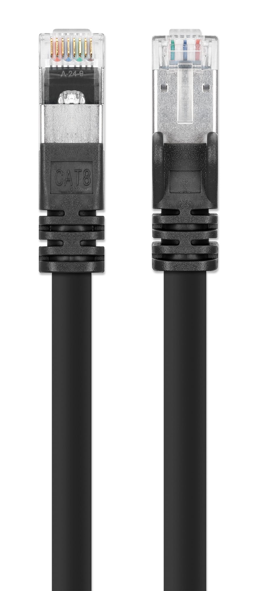 Cavo di rete Patch in rame Cat8.1 SFTP LSZH 5m Nero - Intellinet ICOC LS8-050-BK