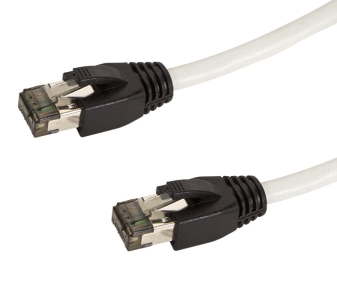 Cavo di Rete Patch in Rame Cat.8.1 SFTP LSZH 0,5m Grigio - Logilink ICOC LS81-005-L