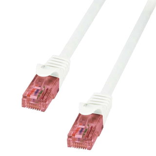 Cavo di Rete Patch in Rame Cat6 Bianco U/UTP LSZH 0,5m - Logilink ICOC LU6-005-WH