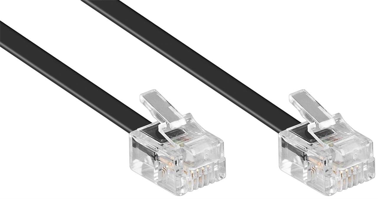 Cavo telefonico RJ11 Modulare 6P4C 6m - Goobay ICOC MD-11-06G