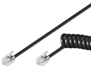 Cavo telefonico spiralato 2m RJ10 4P4C nero - Intellinet ICOC MD-44-02SBKP