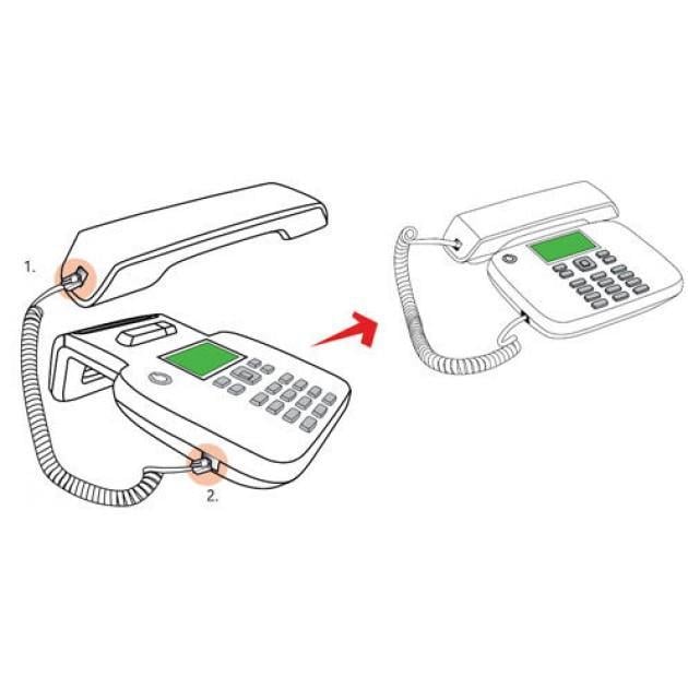 Cavo telefonico spiralato per cornetta 4m RJ10 4P4C Nero - Intellinet ICOC MD-44-04SBK