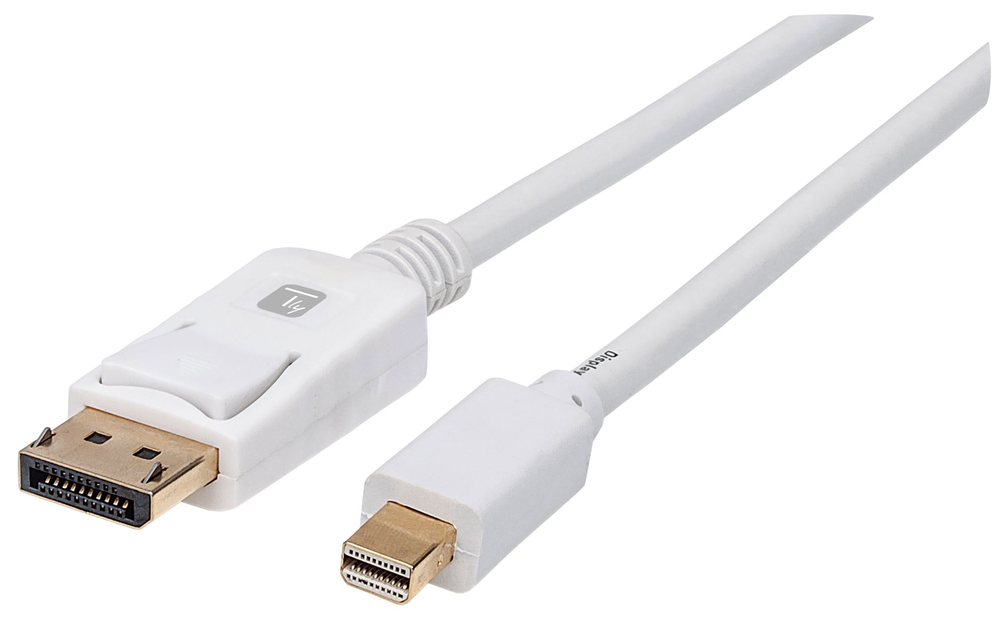 Cavo Mini DisplayPort Maschio a DisplayPort Maschio 4K 60Hz 1m Bianco - Techly ICOC MDP-010T4K