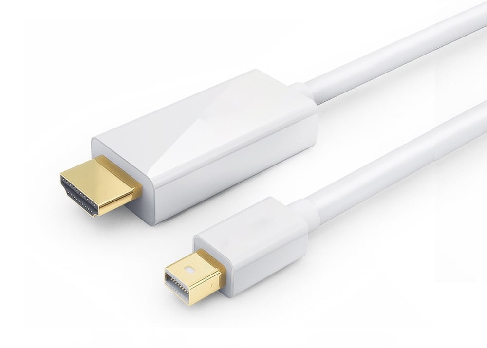 Cavo Monitor Mini DisplayPort (Thunderbolt) / HDMI 2m Bianco - Techly ICOC MDP-020H