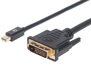 Cavo Mini DisplayPort 1.2a a DVI-D 24+1 1.8m - Manhattan ICOC MDP-DVI-018
