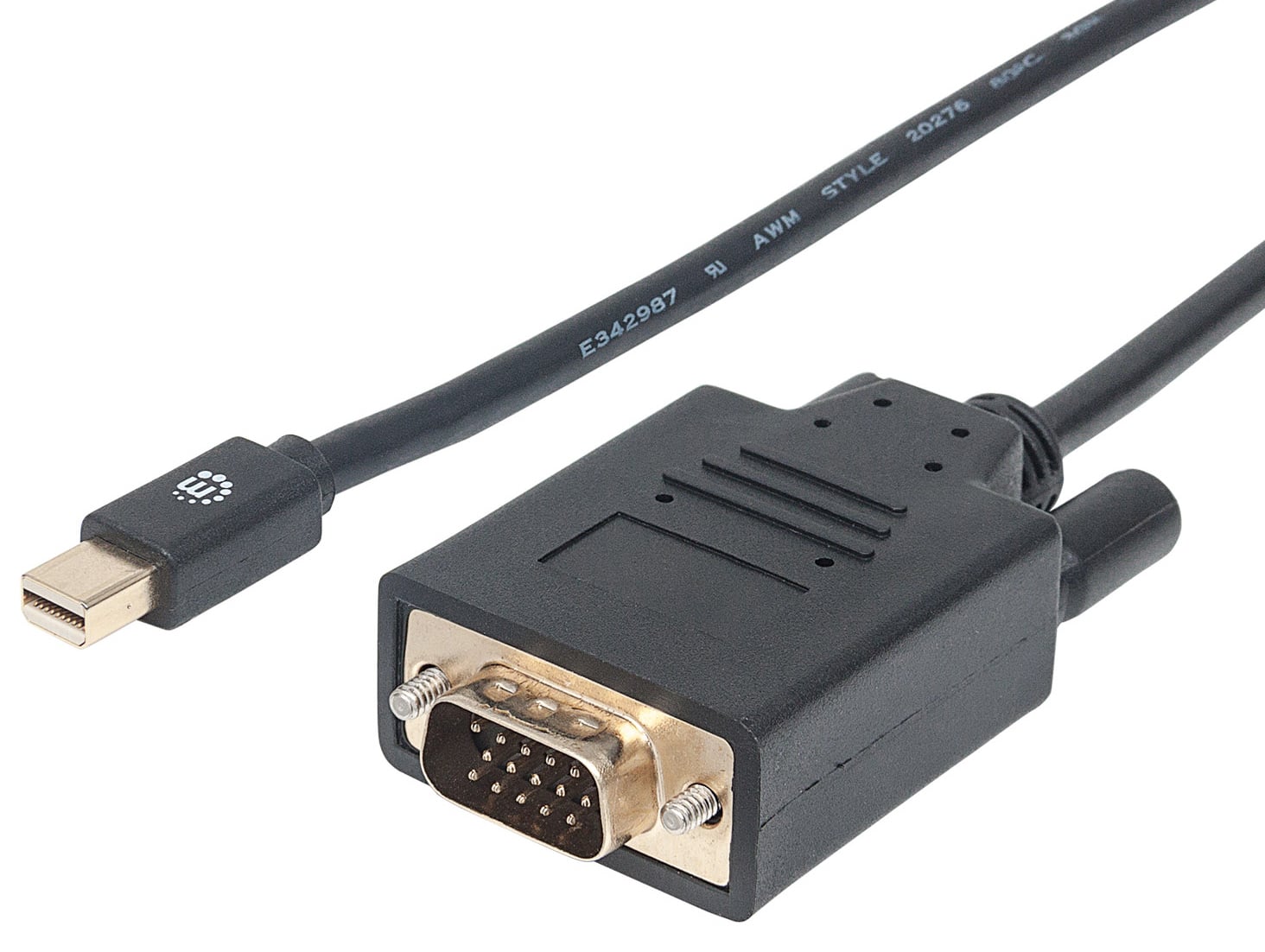 Cavo da Mini DisplayPort 1.2a (Thunderbolt) a VGA - Manhattan ICOC MDP-VGA-018