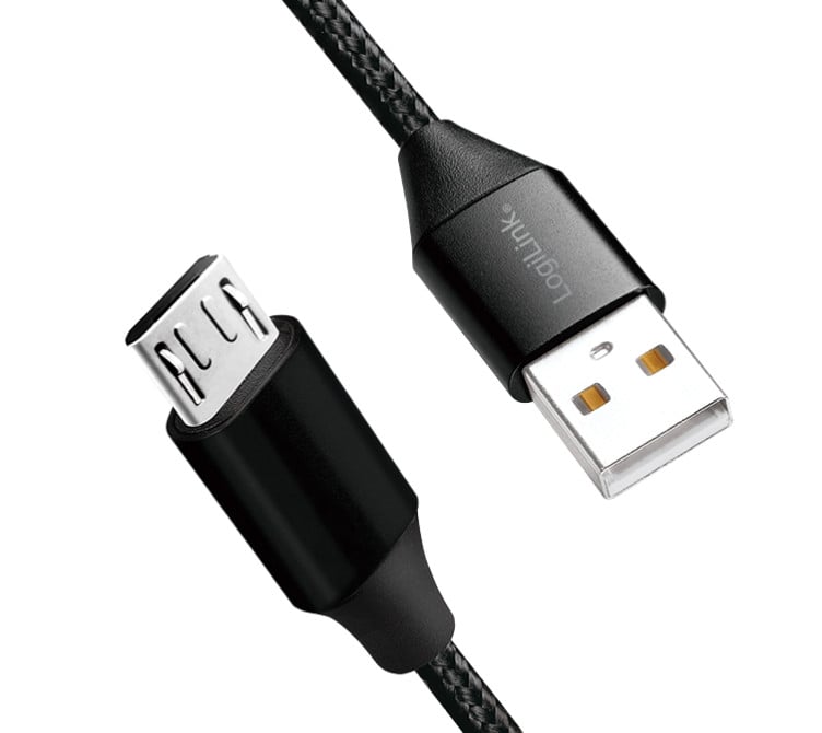 Micro-B Male/USB-A Male 0,3 m Black - Logilink IOC MU 2 A- 003 B