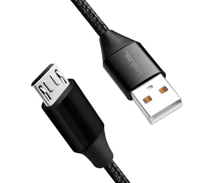 Cavo USB Micro-B Maschio/USB-A Maschio 0,3m Nero - Logilink ICOC MU2A-003B