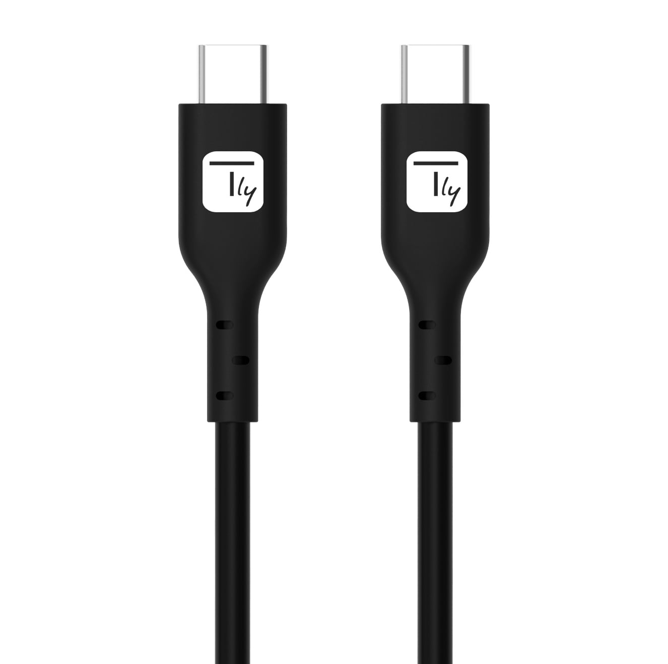 USB-C cable M/M E-Mark USB 2.0 240 W PD 1 m Black - Techly ICC MU 2 AC- 240 W 1