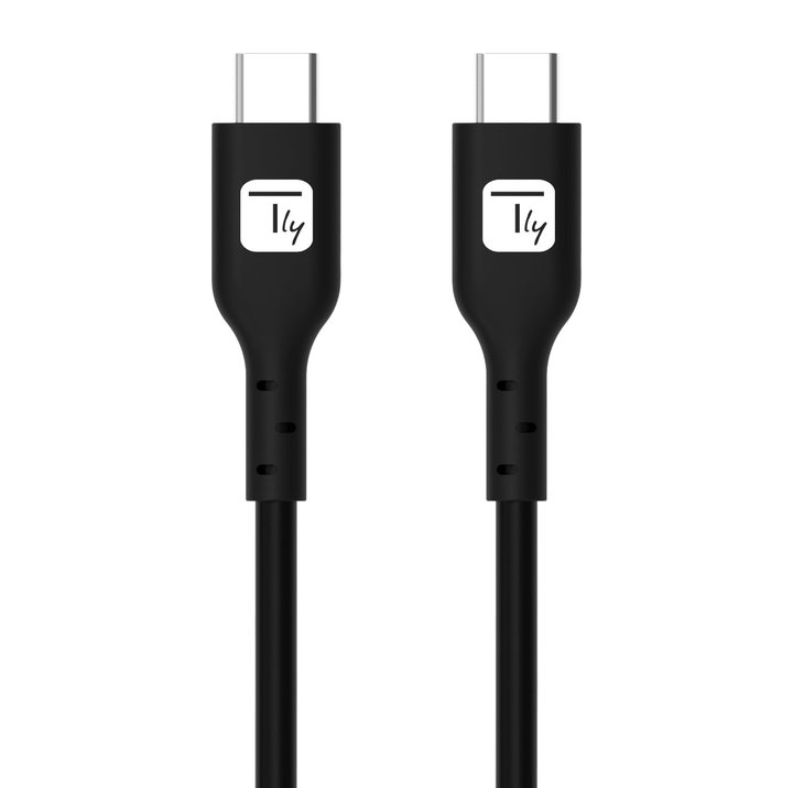 Cavo USB-C M/M E-Mark USB 2.0 240W PD 1m Nero - Techly ICOC MU2AC-240W1