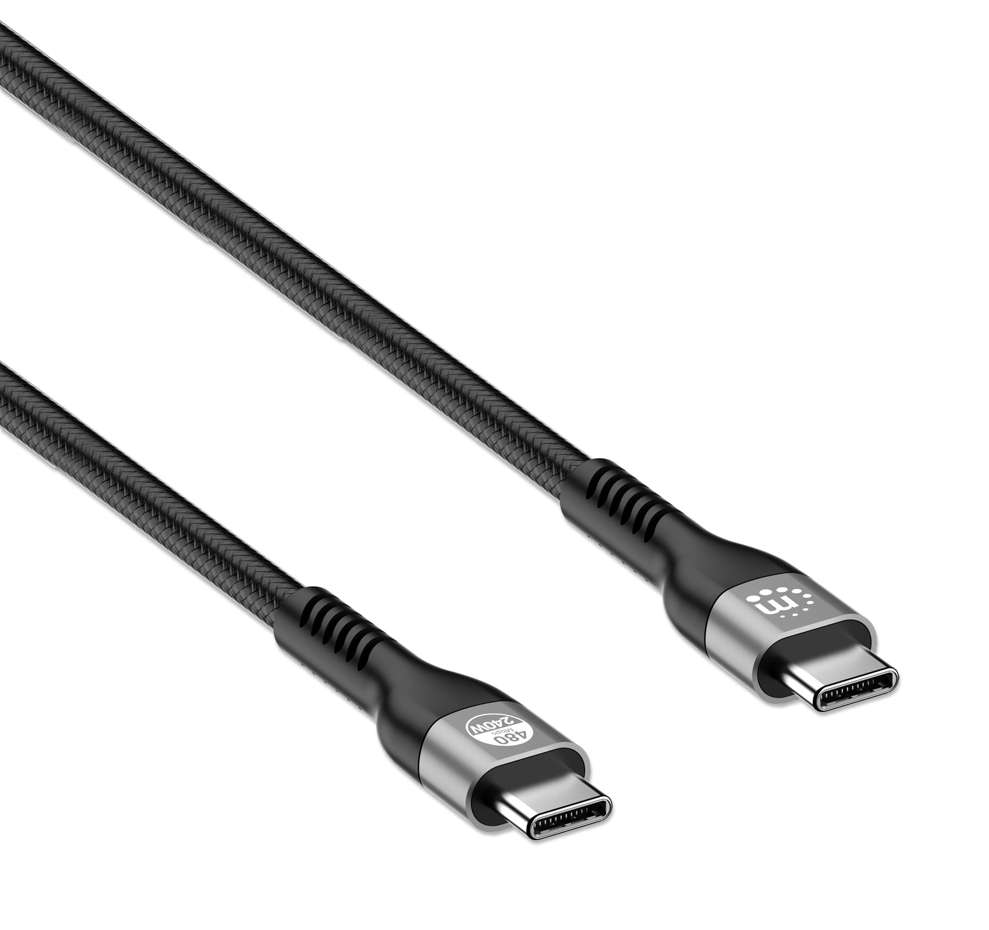 Cavo USB 2.0 EPR USB-C™ M/M 240W PD 3.1 e-Mark 2m - Manhattan ICOC MU2AC-240W2M