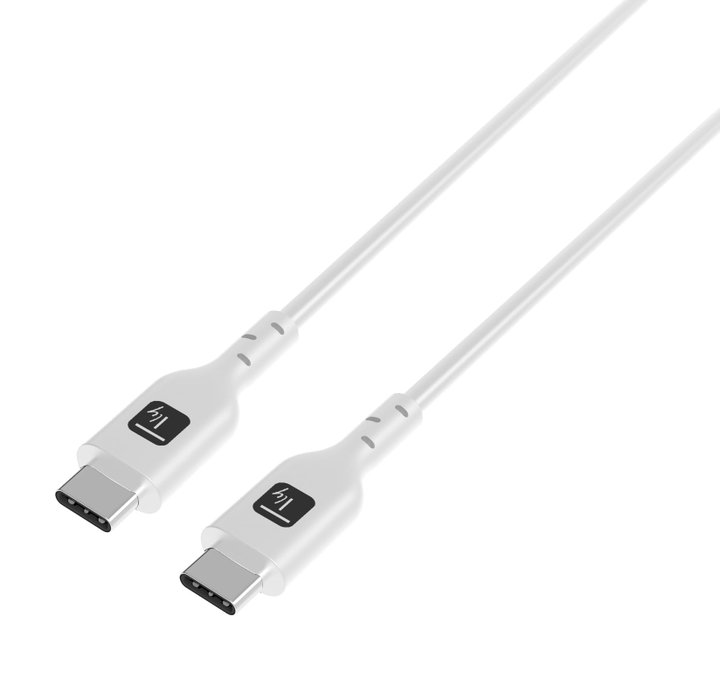 USB-C cable M/M E-Mark USB 2.0 240 W PD 2 m White - Techly ICC MU 2 AC- 240 W 2 W