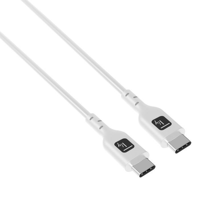 USB-C cable M/M E-Mark USB 2.0 240 W PD 2 m White - Techly ICC MU 2 AC- 240 W 2 W