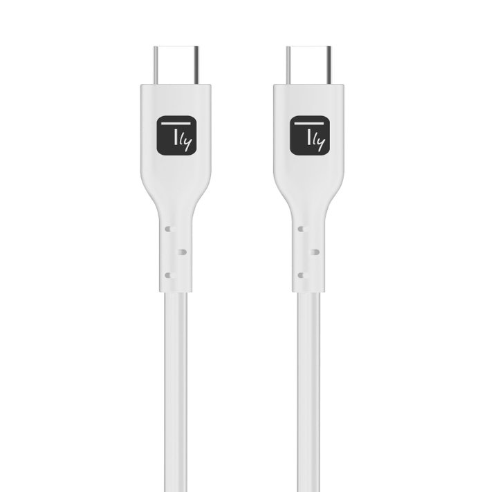 USB-C cable M/M E-Mark USB 2.0 240 W PD 2 m White - Techly ICC MU 2 AC- 240 W 2 W