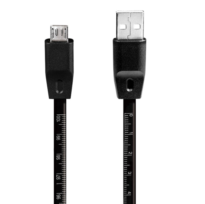 Cavo USB Micro-B Maschio/USB-A Maschio con Misuratore 1m Nero - Logilink ICOC MU2C-M010B