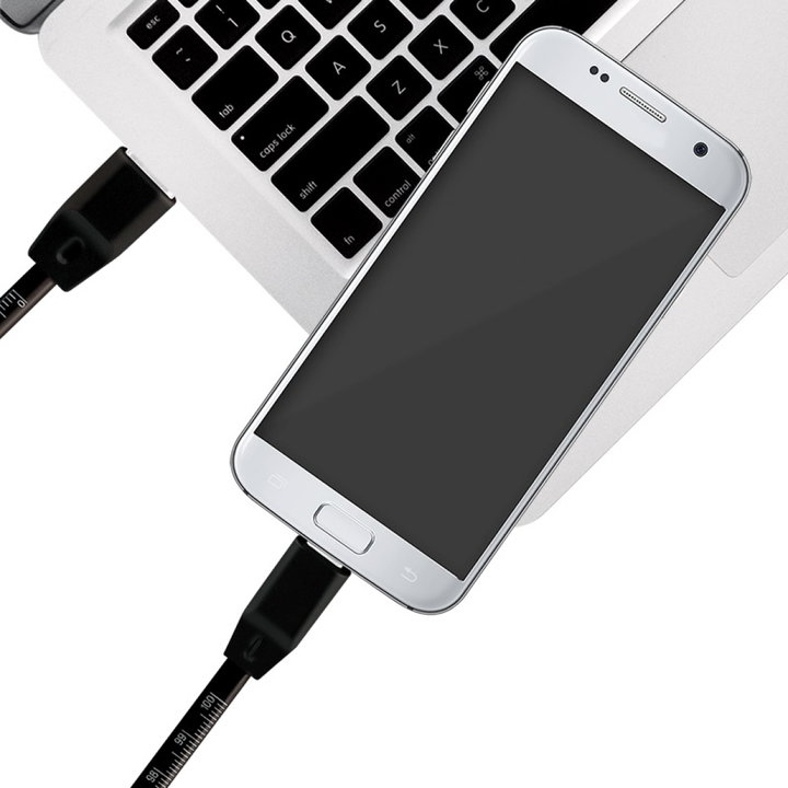 Cavo USB Micro-B Maschio/USB-A Maschio con Misuratore 1m Nero - Logilink ICOC MU2C-M010B