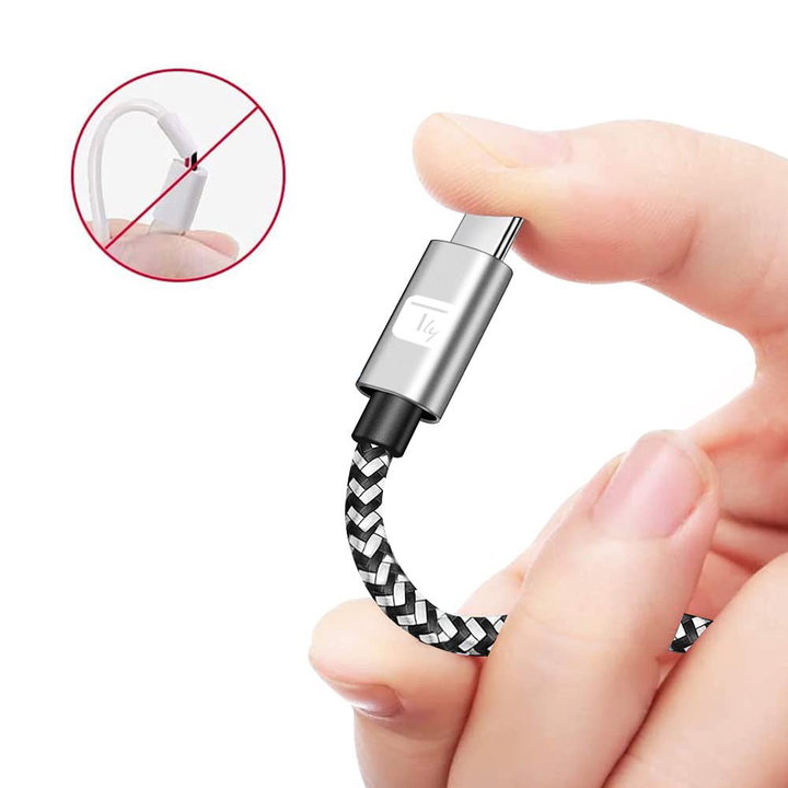 USB-C Male 2.0 USB-C Male 3 A 0,5 m Aluminium - Techly IOC MU 2 CC- 005 -AL