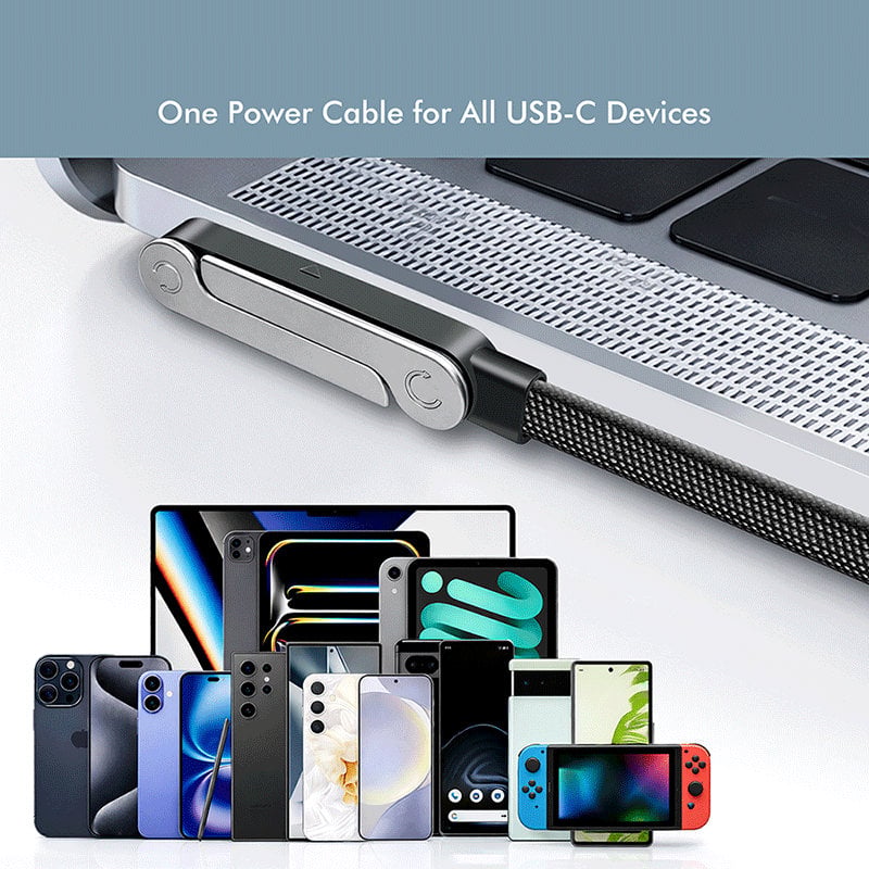 Cavo USB-C M/M 1,5m 480Mbps 240W con Supporto Nero - Logilink ICOC MU2CC-240W-ST