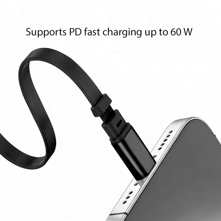Cavo USB-C Retrattile PD 60W 3A Compatibile Thunderbolt 3/4 1 metro Nero - Logilink ICOC MU2CC-RETR601BK