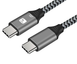 USB-C cable 3.2 Male / USB-C Male 5 A 100 W 2 m Aluminium - Techly ICC MU 320 C- 100 W- 02