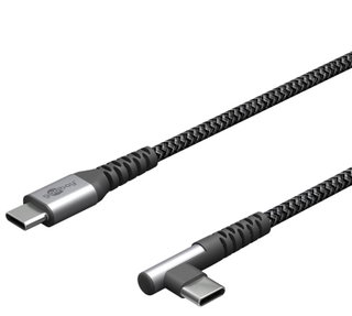 USB-C Male Angular cable to USB-C Straight 0,5 m - Goobay IOC MU 3 C- 905 -TS