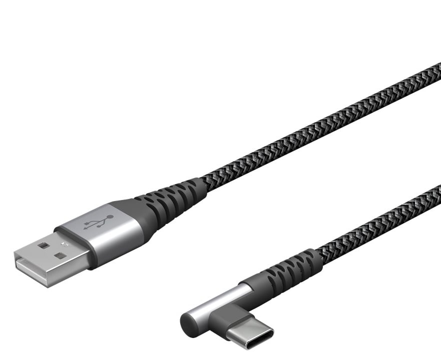 USB-C Male Angular cable to USB-A Straight 0,5 m - Goobay IOC MU 3 CA- 905 TS