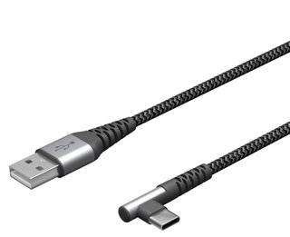 USB-C Male Angular cable to USB-A Straight 2 m - Goobay IOC MU 3 CA- 920 TS