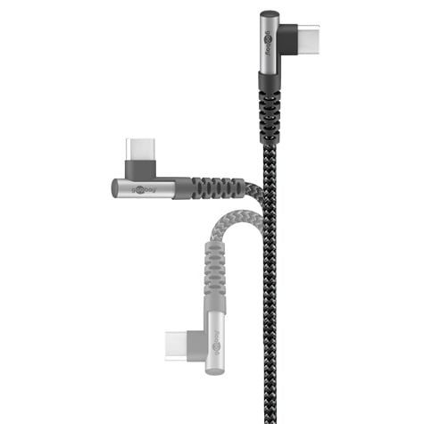 Cavo USB-C Maschio Angolato a USB-A Dritto 2m - Goobay ICOC MU3CA-920TS