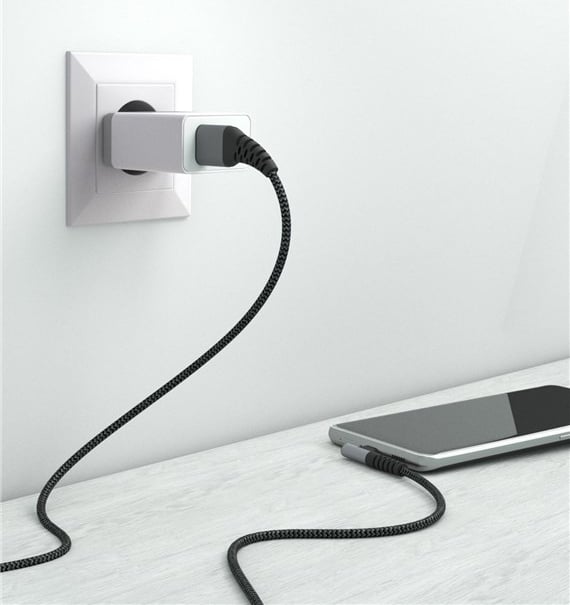 Cavo USB-C Maschio Angolato a USB-A Dritto 2m - Goobay ICOC MU3CA-920TS