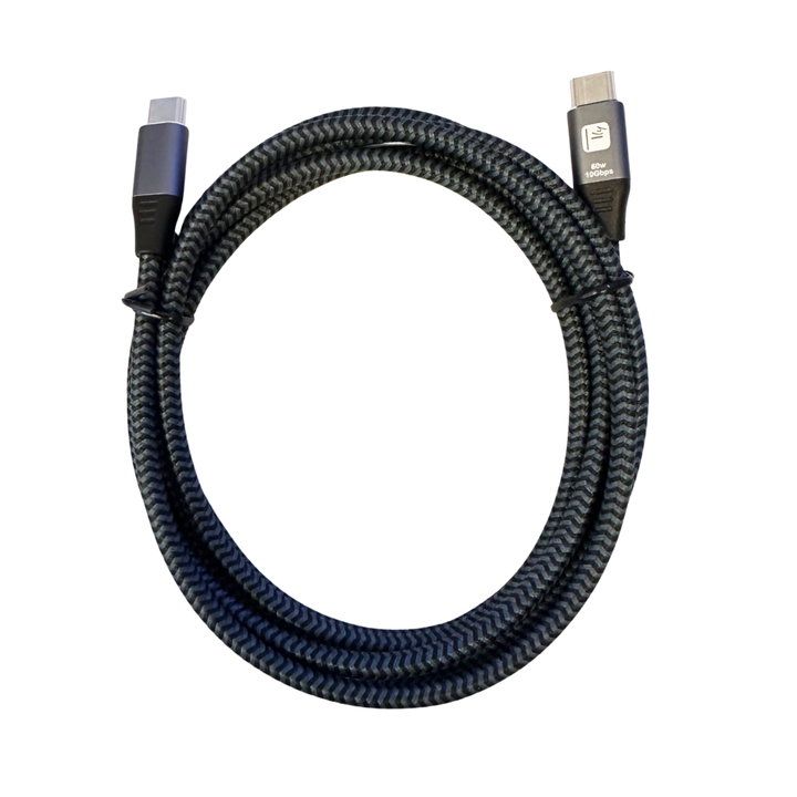 Cavo USB-C Maschio 3.2 / USB-C Maschio 3A 60W 2m Alluminio - Techly ICOC MU3CC-60W20B