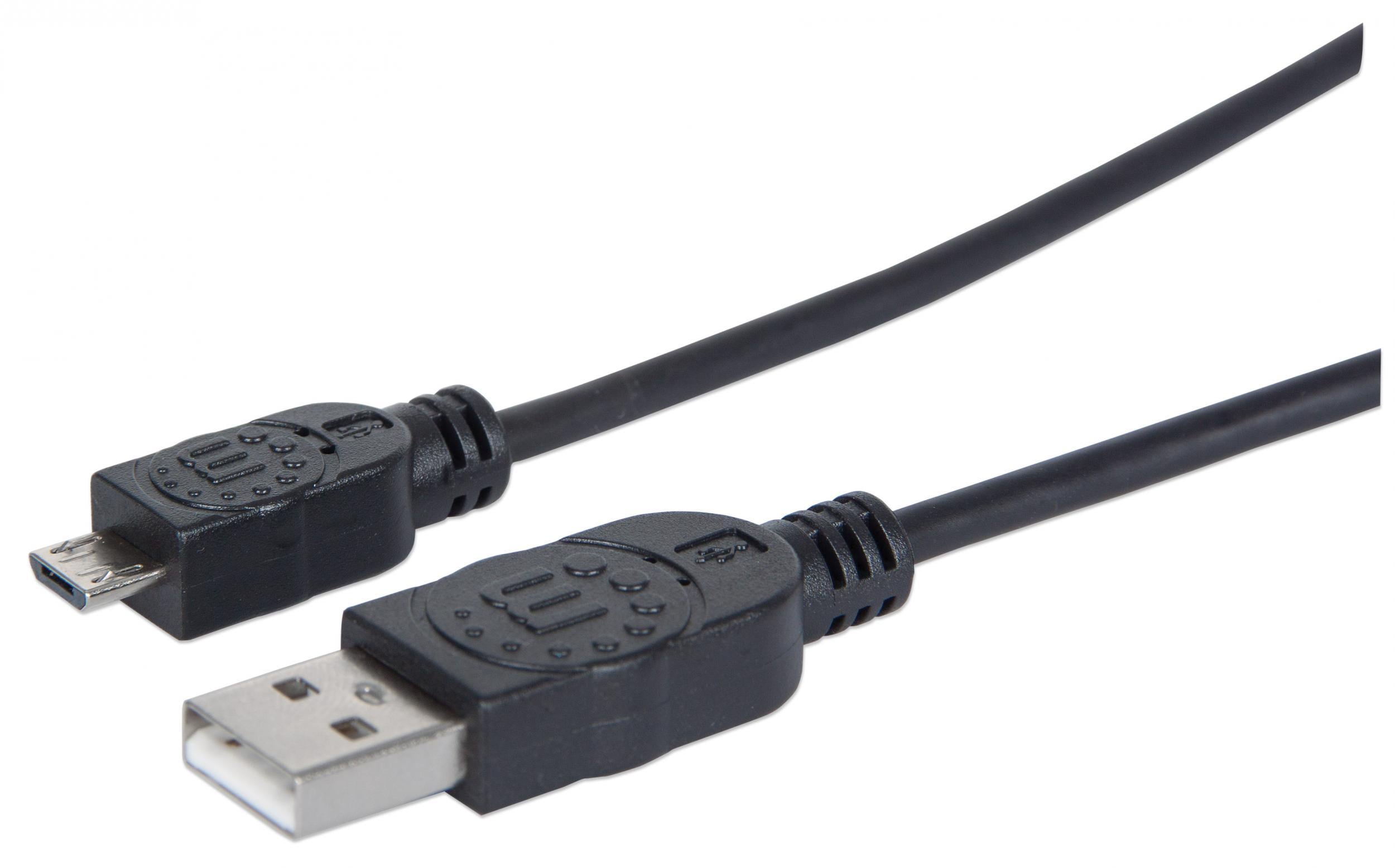 Cavo USB 2.0 Hi-Speed A maschio/Micro B maschio 1m in Blister - Manhattan ICOC MUSB-A-010RB