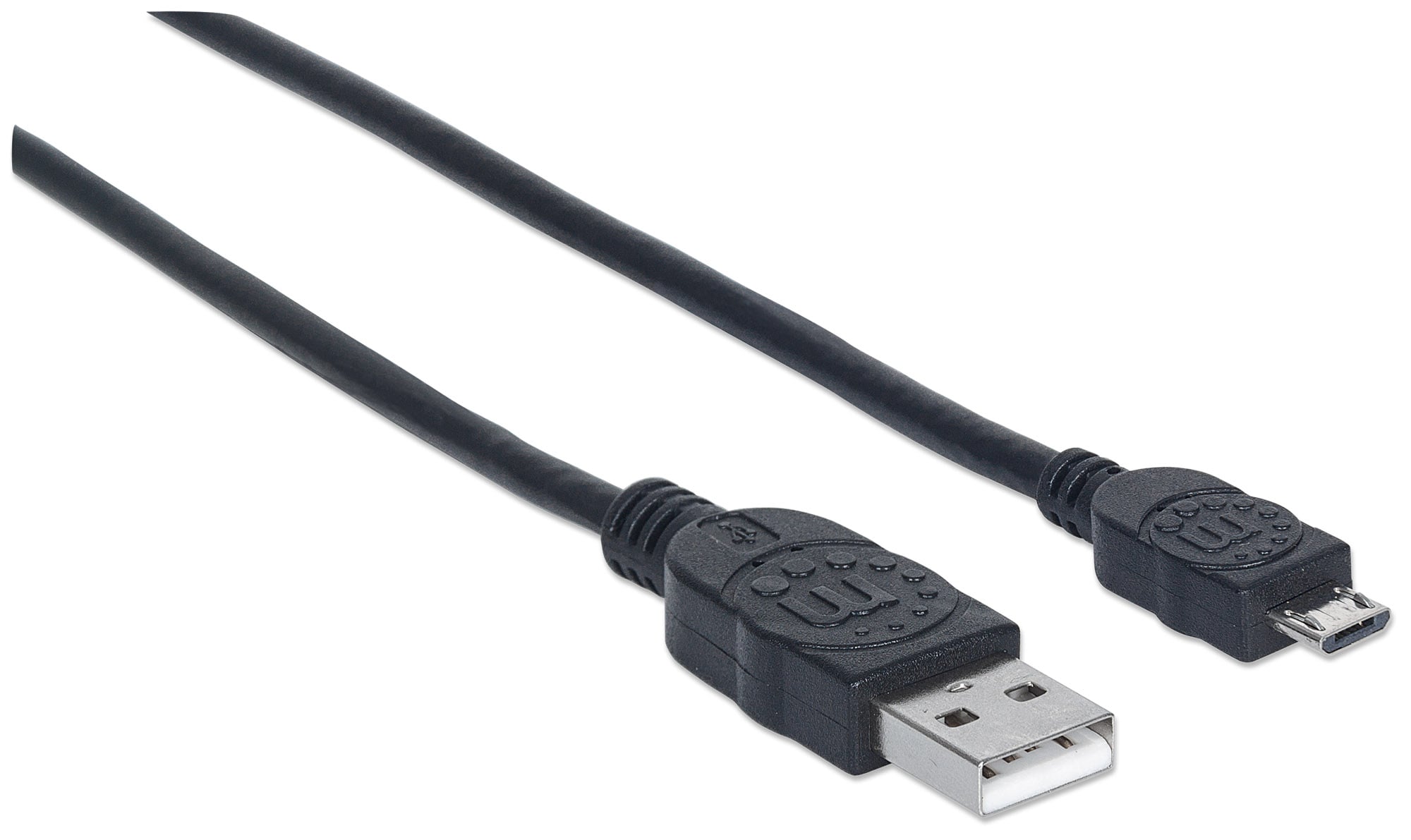 Cavo USB 2.0 A maschio/Micro B maschio 3m Nero - Manhattan ICOC MUSB-A-030